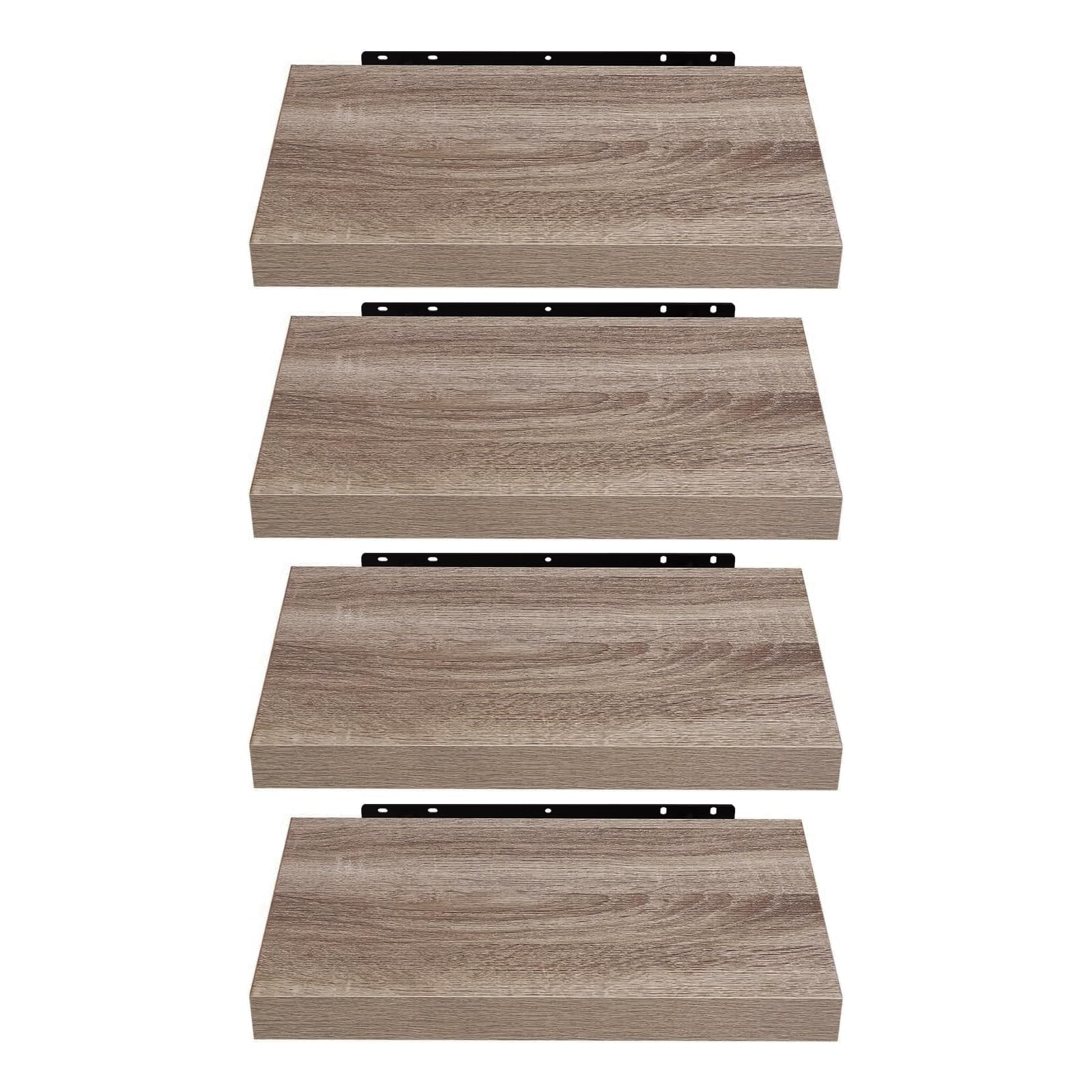 eugad-wandregal-4er-set-helle-holzmaserung-schweberegal image 8
