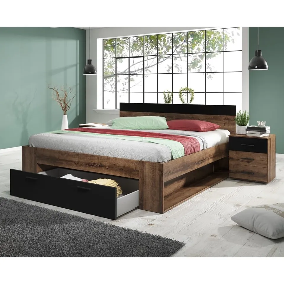 lomadox-schlafen-bett-set-180x200-eiche-nachttische image 1