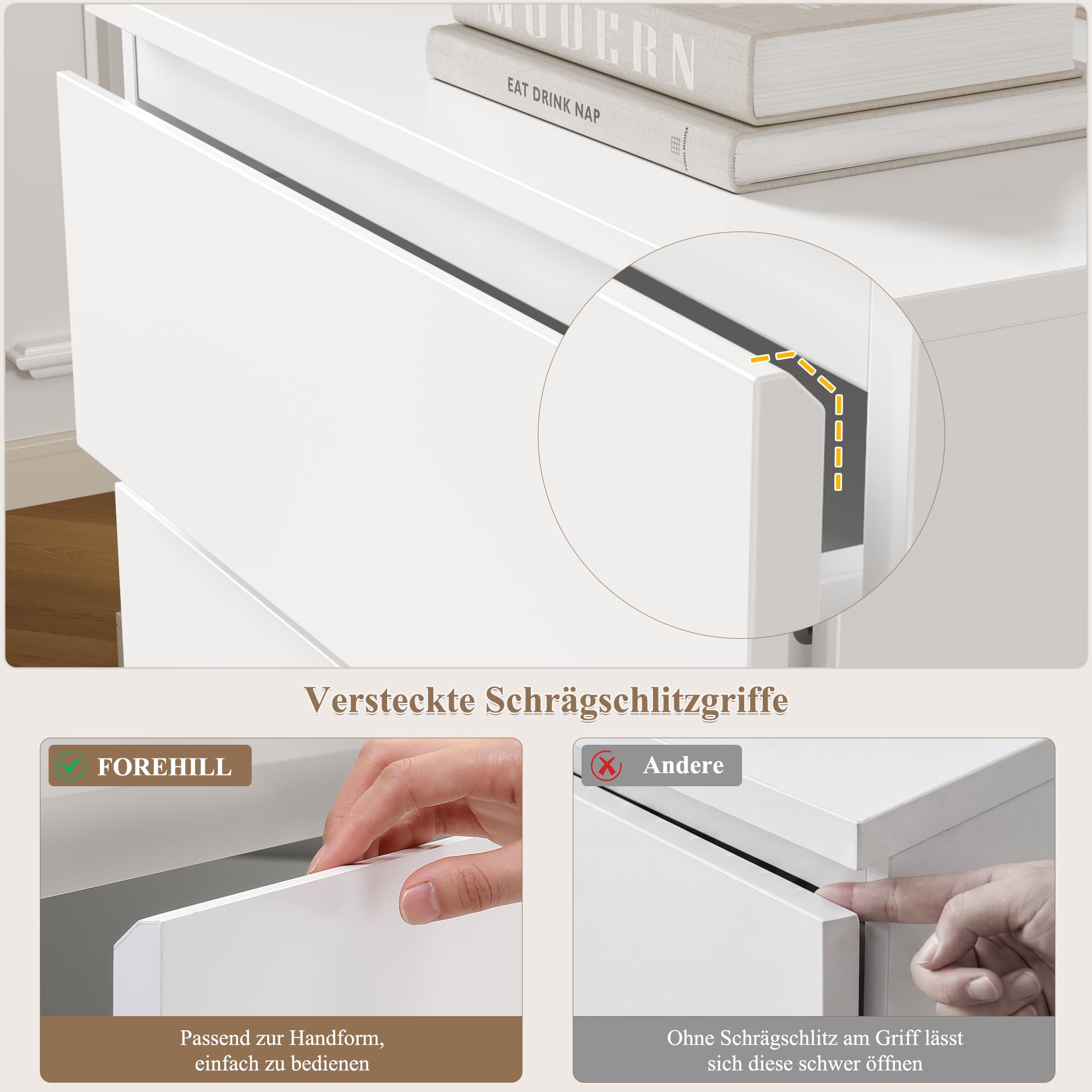 forehill-kommode-wei-60x40x80cm-4-schubladen-mdf-schrank image 6