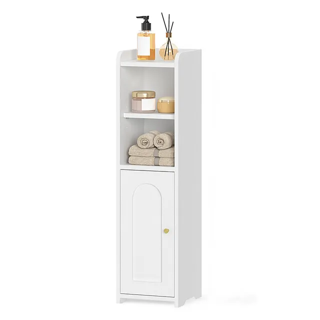 hzuaneri-bathroom-wc-schrank-mit-t-r-wei-verstellbar image 1