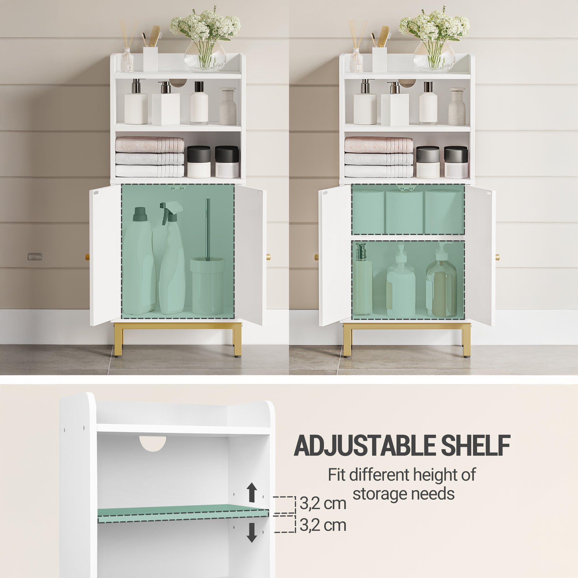 hzuaneri-bathroom-bc48213g-badschrank-wei-2-t-ren-schmal image 8