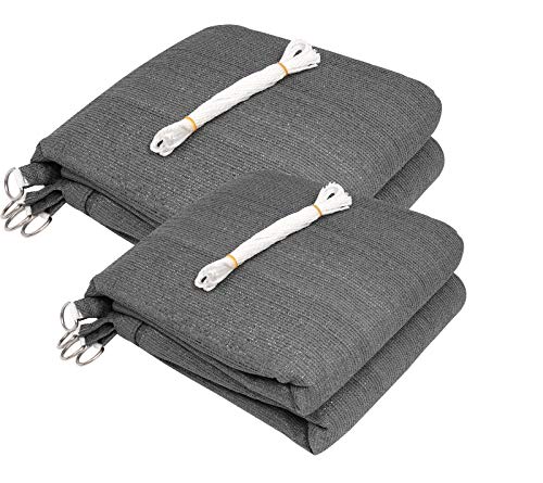 eugad-garten-sonnensegel-dreieck-3-6m-grau-2er-set-hdpe image 6