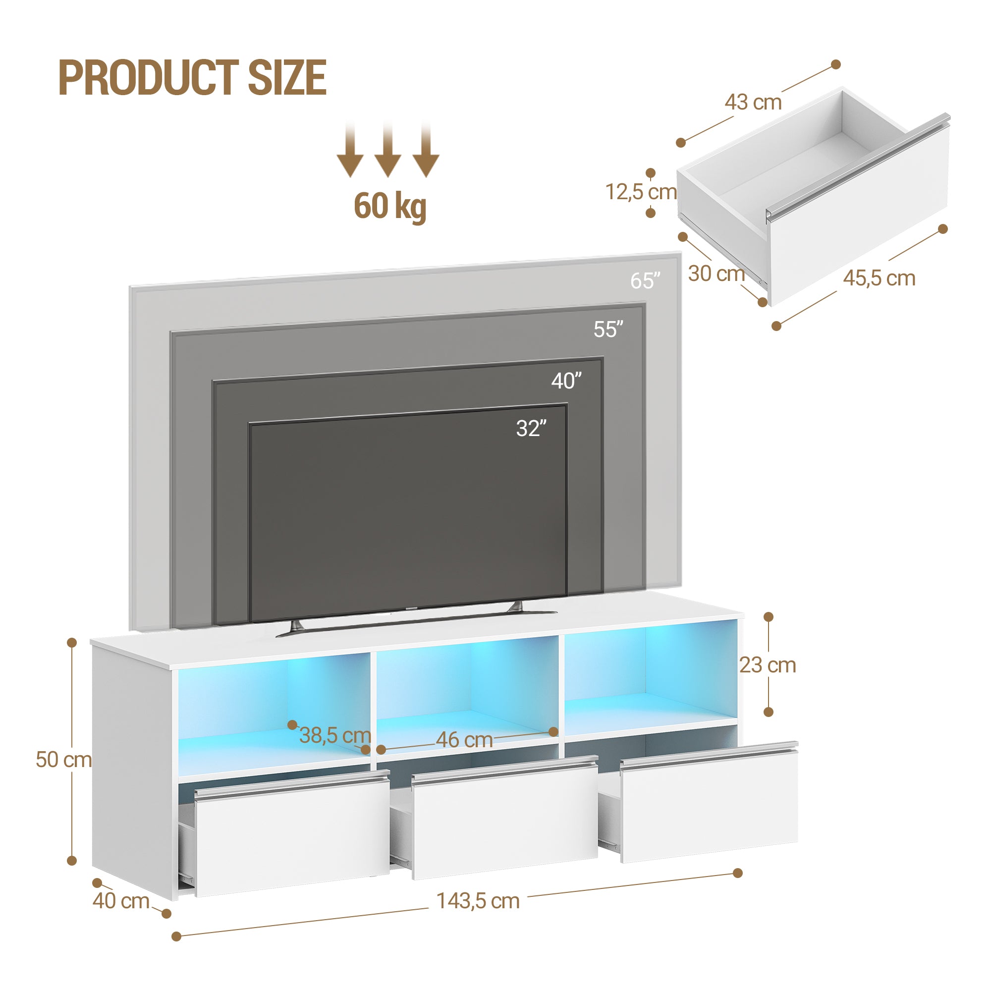 hzuaneri-tv16503w-tv-schrank-wei-143-5-cm-mit-led image 4
