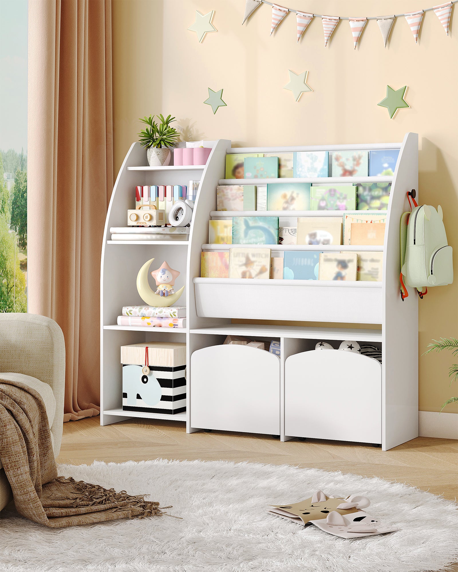 hzuaneri-living-room-kb12003w-kinderregal-wei-mit-kisten image 3