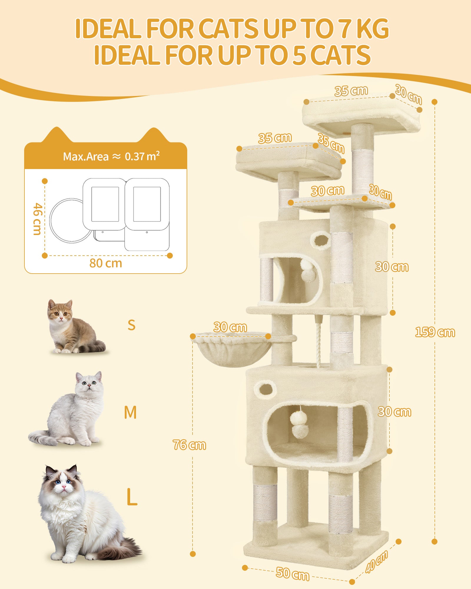 hzuaneri-kratzbaum-159-cm-beige-katzenbaum-8-sisalst-mme image 3