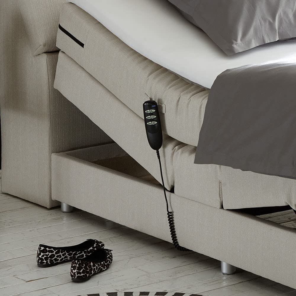 lomadox-boxspringbett-180x200-silbergrau-elektrisch-visco-topper image 6
