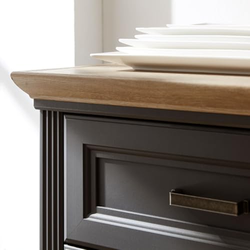 lomadox-flur-sideboard-set-spiegel-graphit-eiche-166-cm image 6