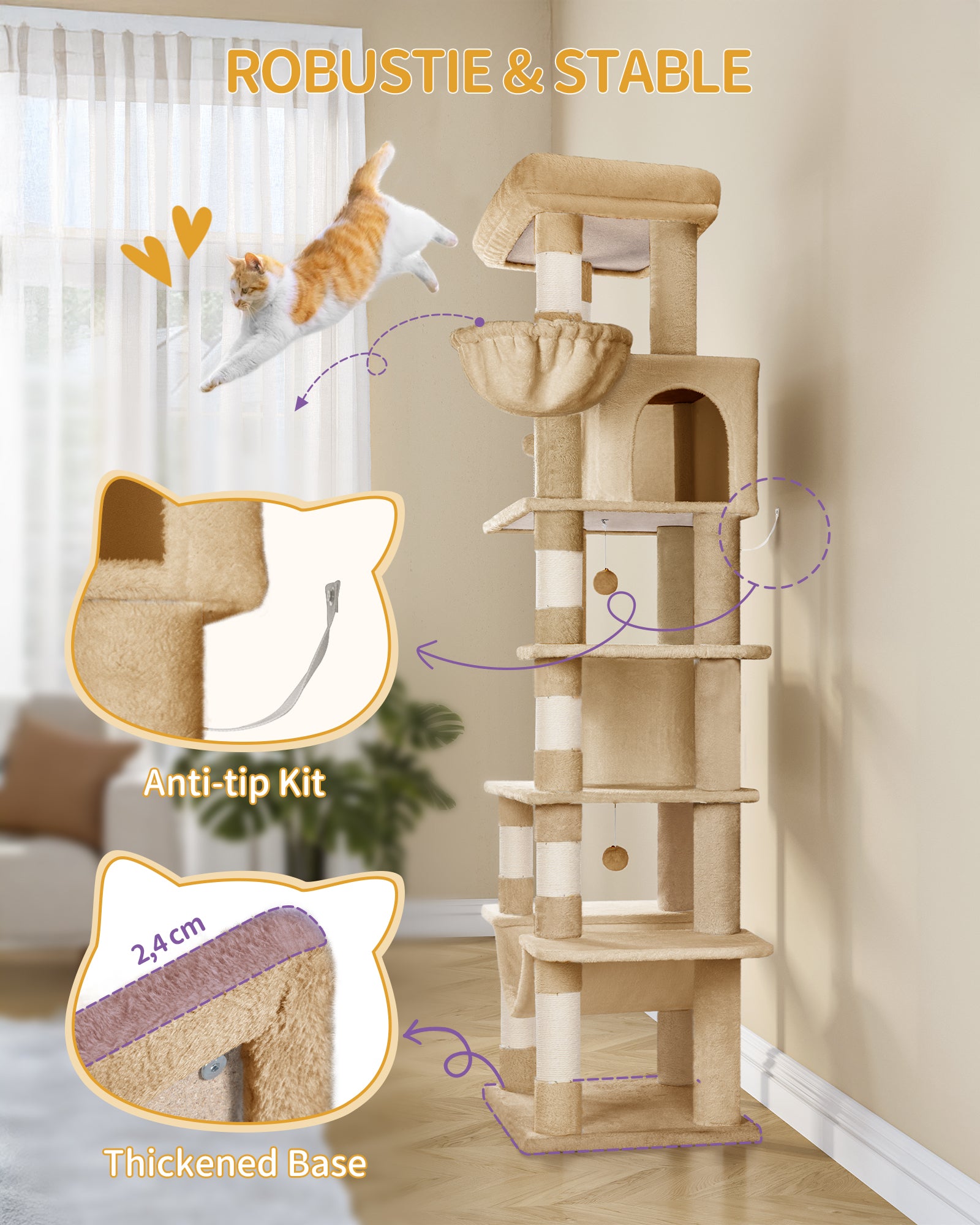 hzuaneri-pet-ms21018lc-kratzbaum-camel-brown-210-cm-h-hle image 6
