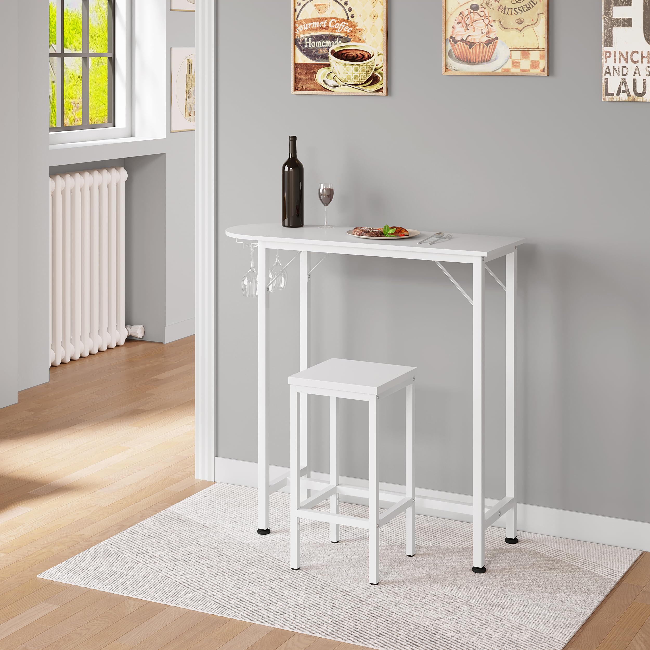 eugad-barhocker-4er-wei-65-cm-holz-metall-1058by-4 image 2