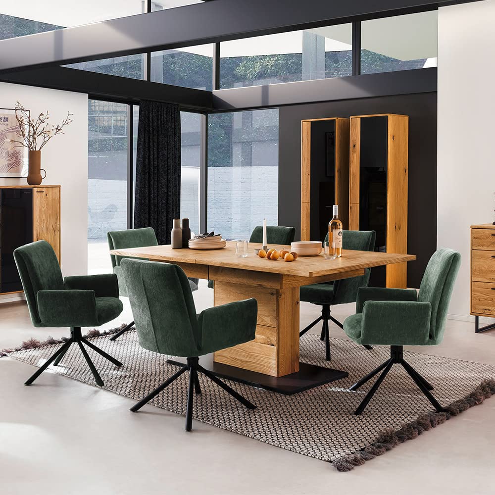 lomadox-esszimmer-armlehnenst-hle-2er-set-olive-drehbar image 8