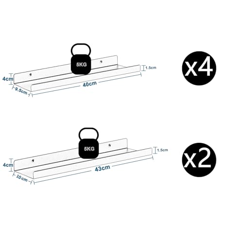 eugad-aufbewahrung-wandregal-6er-set-schwarz-metall image 8