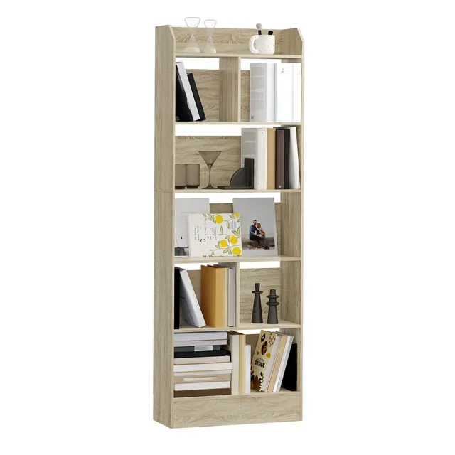 hzuaneri-bc11116x-b-cherregal-eiche-beige-6-f-cher-60cm image 1
