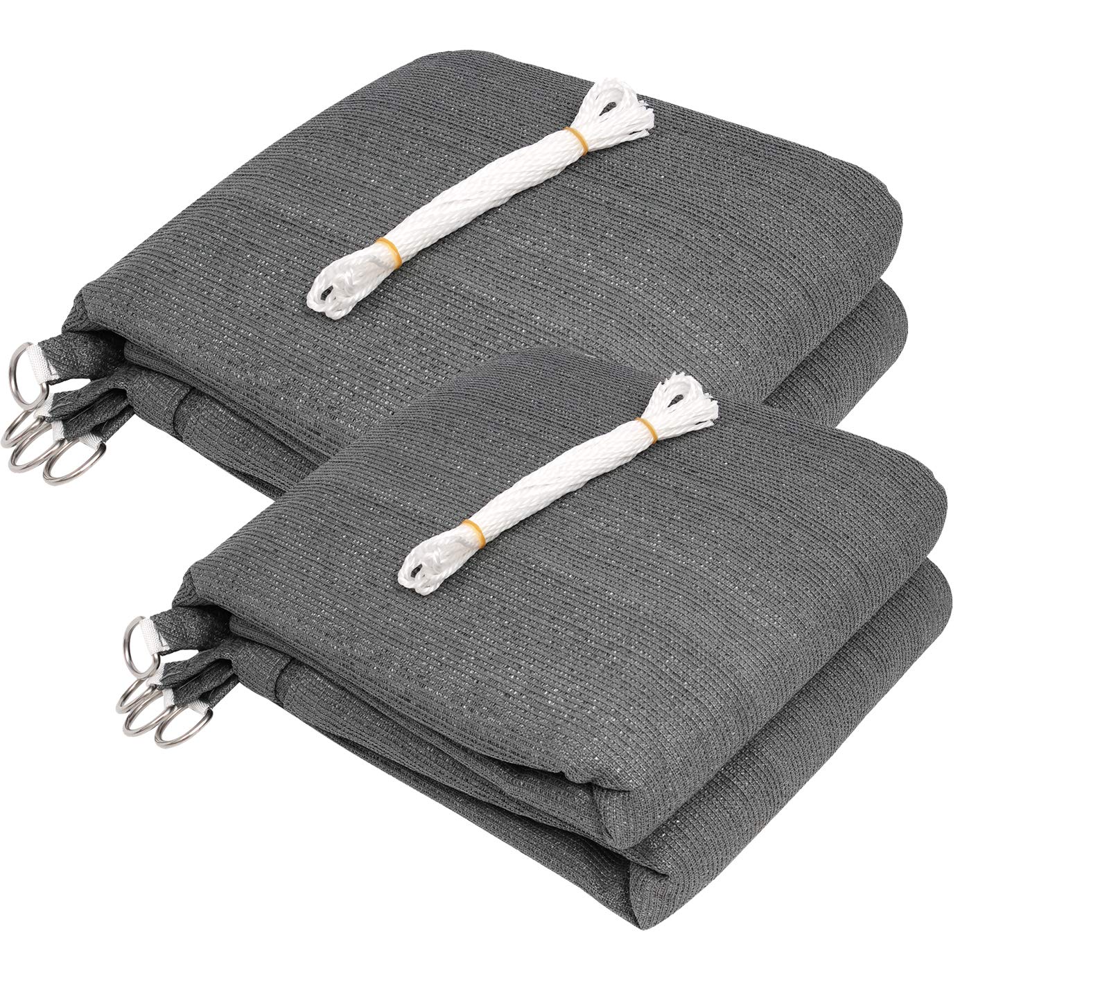 eugad-garten-sonnensegel-dreieck-3-6m-grau-2er-set-hdpe image 1