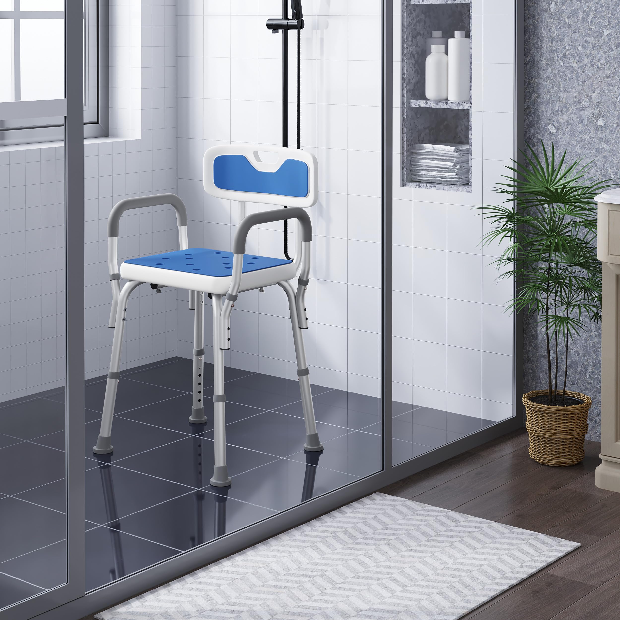 eugad-hocker-duschstuhl-h-henverstellbar-40-54cm-wei-blau image 7