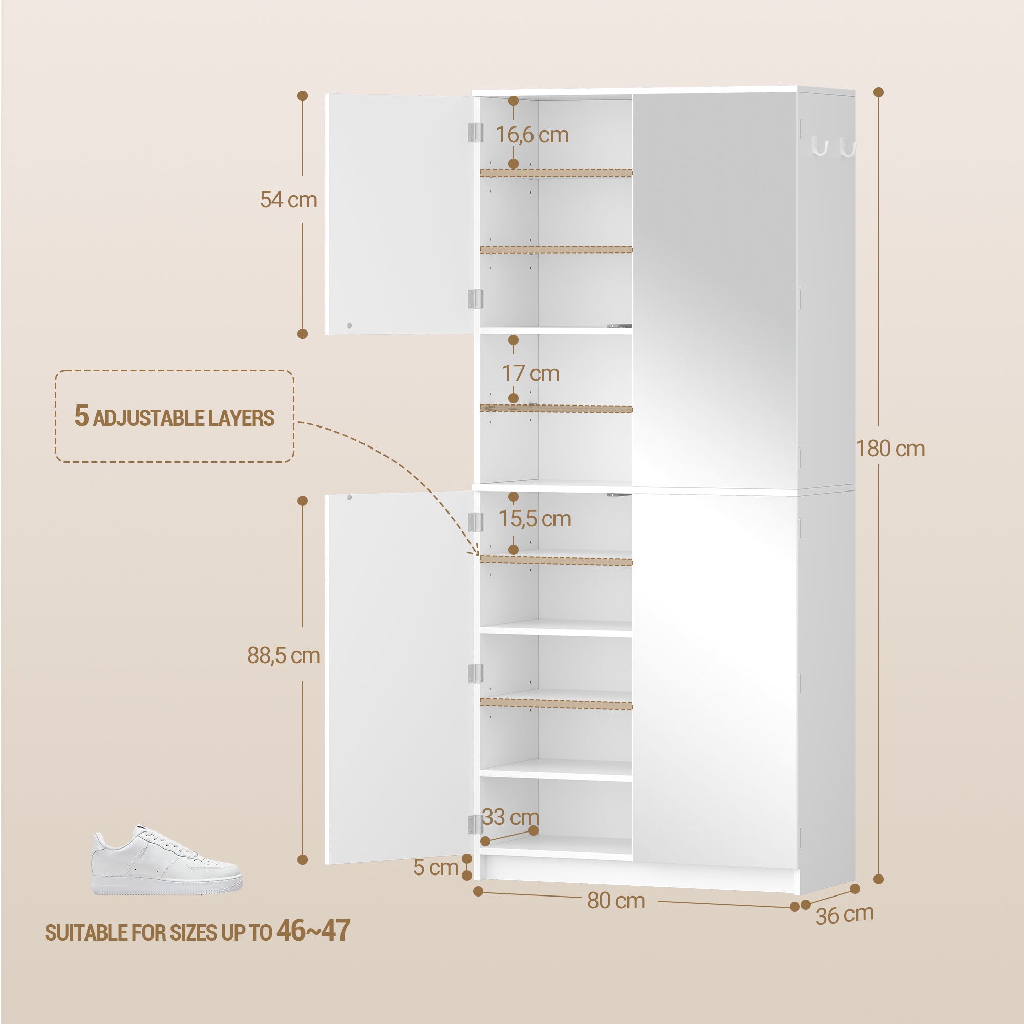 hzuaneri-schuhschrank-wei-spiegel-hoch-80x180-f-r-40-paare image 4
