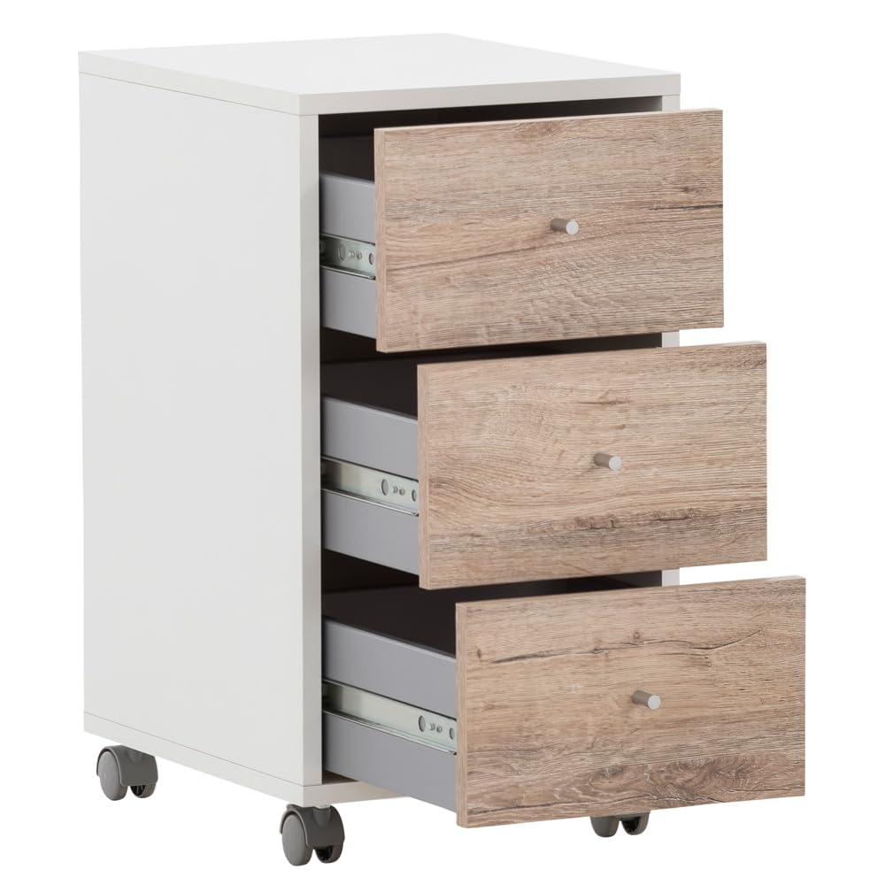 lomadox-b-ro-eckschreibtisch-wei-wildeiche-mit-container image 6