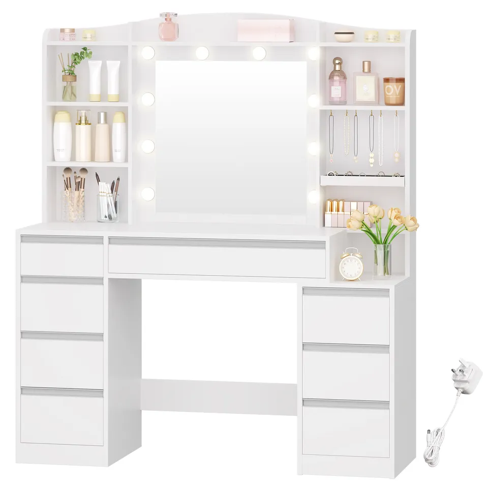 hzuaneri-bedroom-schminktisch-wei-dt41103x-mit-led-spiegel image 1