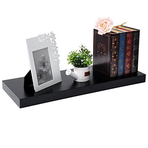 eugad-aufbewahrung-wandregal-schwarz-4er-set-mdf-b-cher image 8