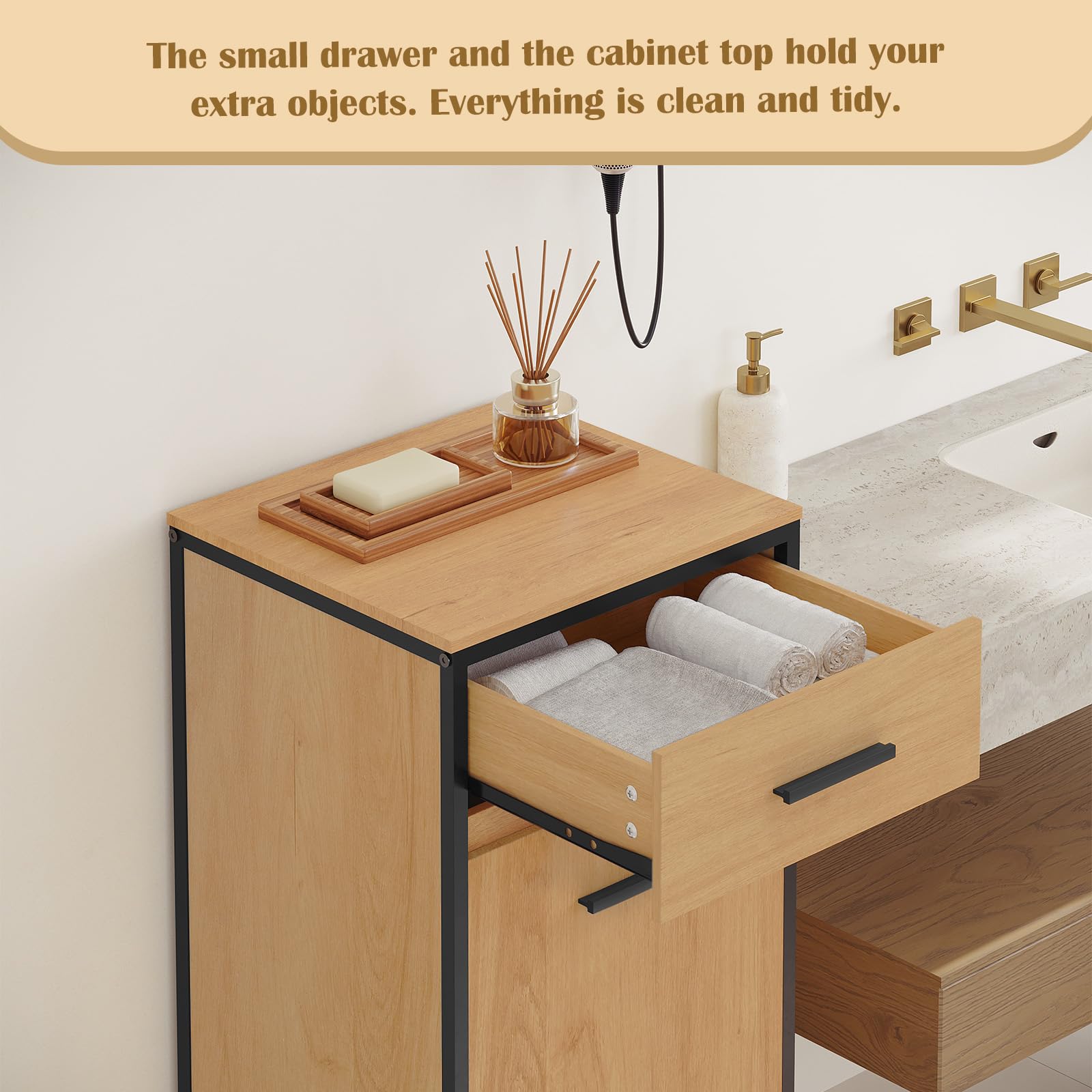 eugad-badezimmerschrank-mit-w-schekorb-38x80x34-cm-helle-eiche image 4