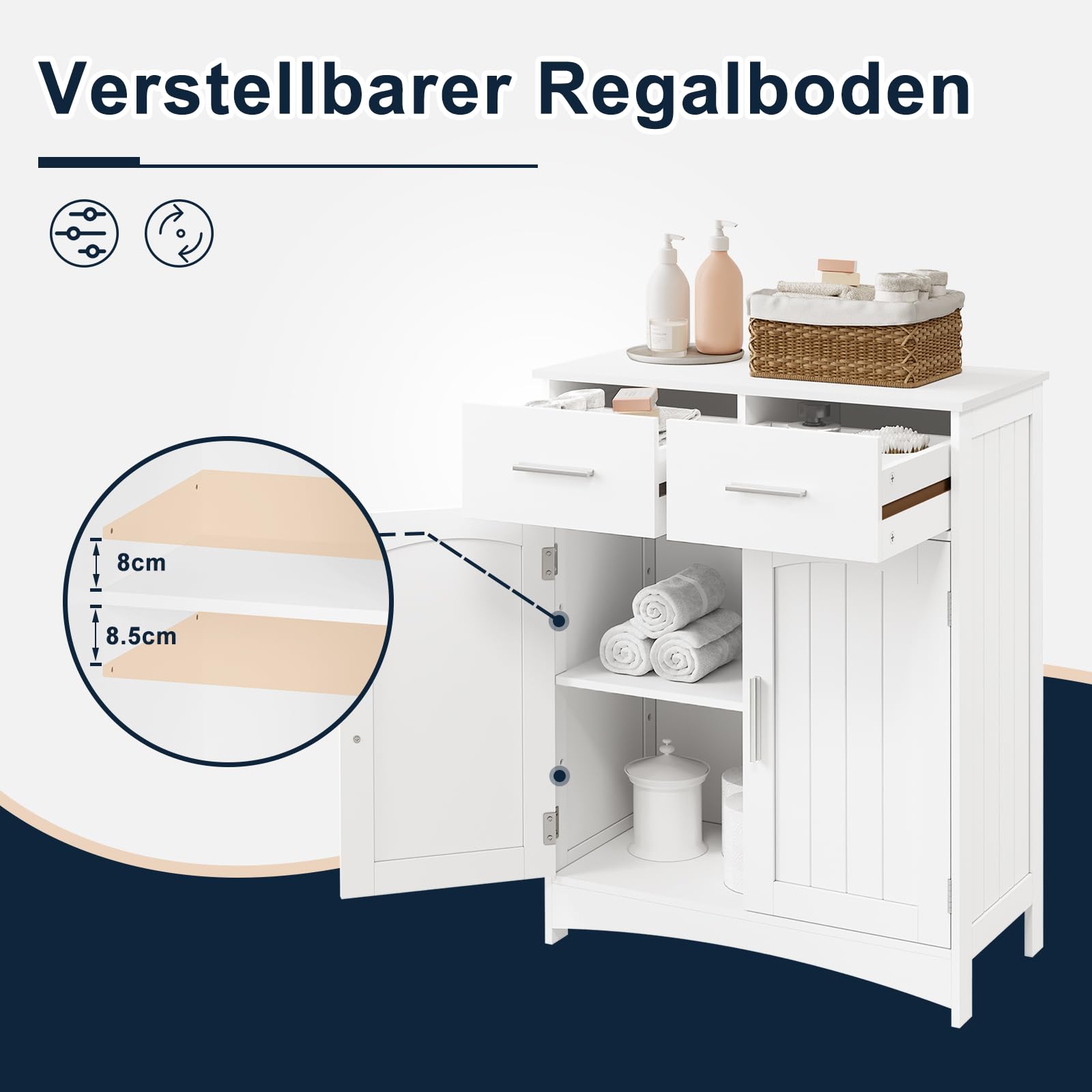 eugad-badschrank-wei-badezimmerschrank-60x76x30-2-schubladen image 4