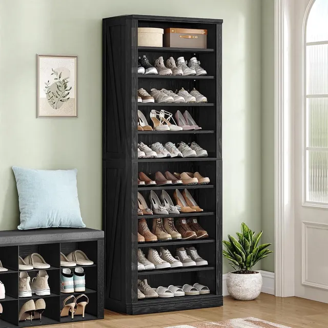 hzuaneri-living-room-schuhschrank-schwarz-10-f-cher-181-cm image 1