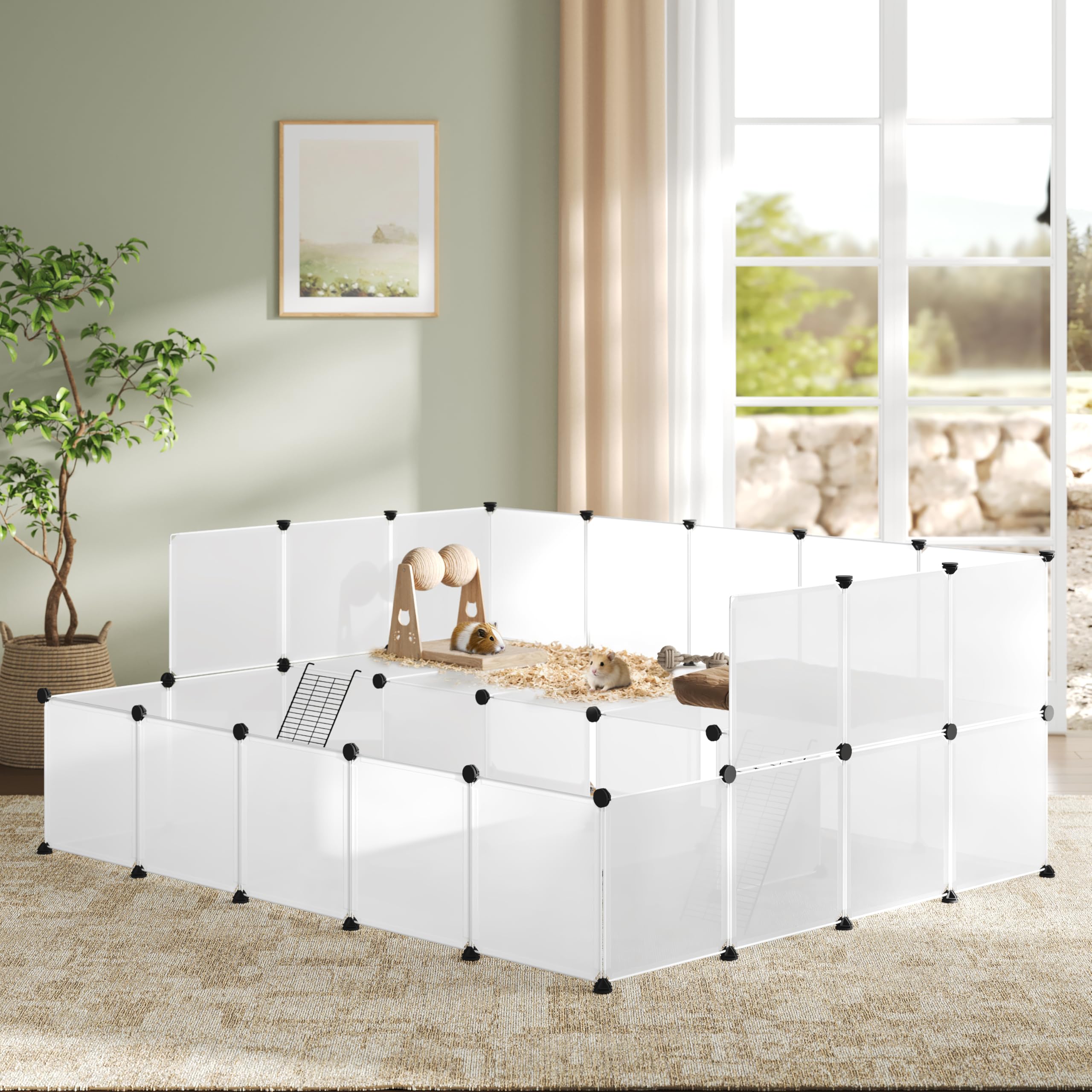 eugad-freigehege-kaninchen-181x145x72-cm-43-platten-kunststoff image 2