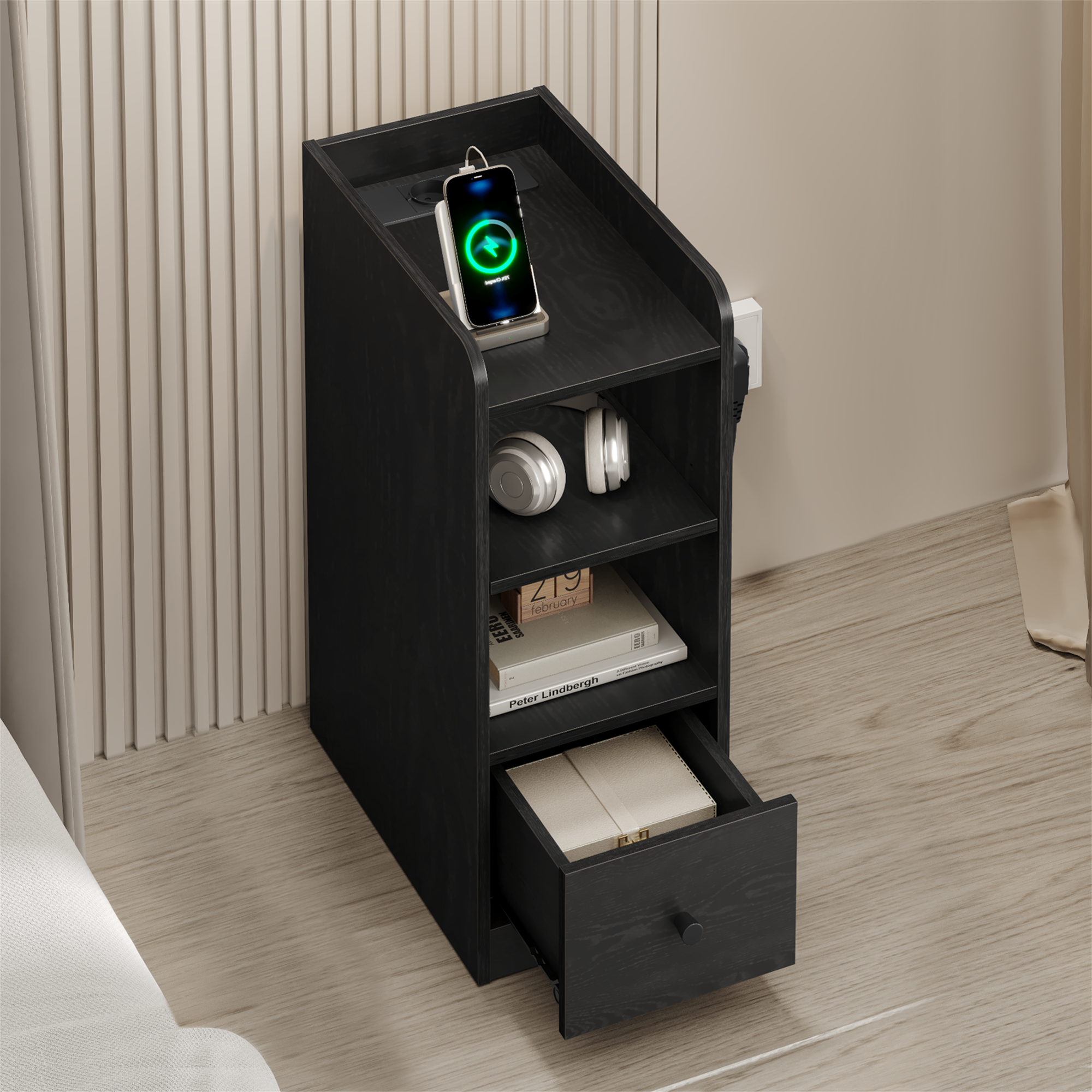 hzuaneri-bedroom-ns36404x-nachttisch-schwarz-usb-type-c image 6