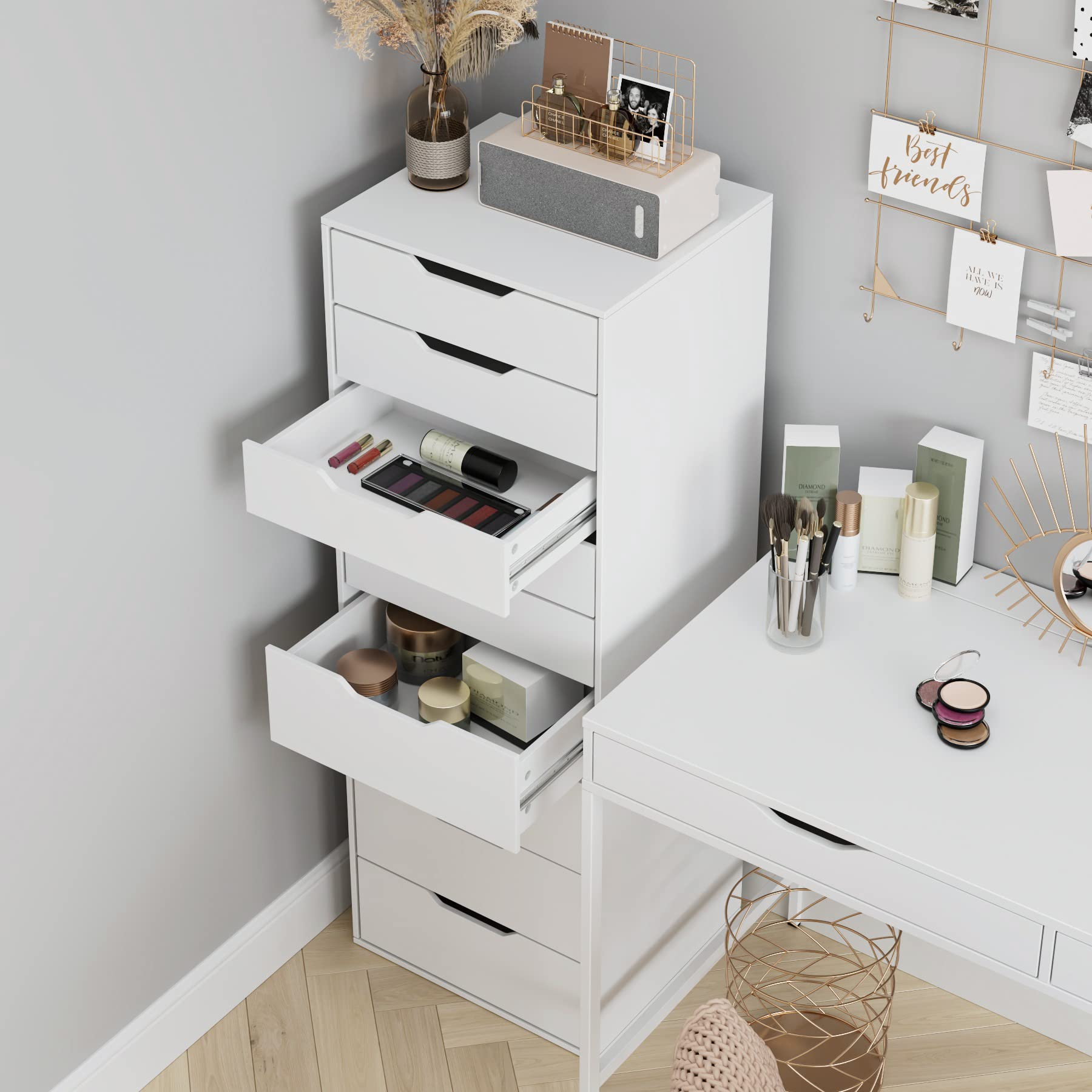forehill-kommode-wei-9-schubladen-124-cm-schmal-45x40 image 4