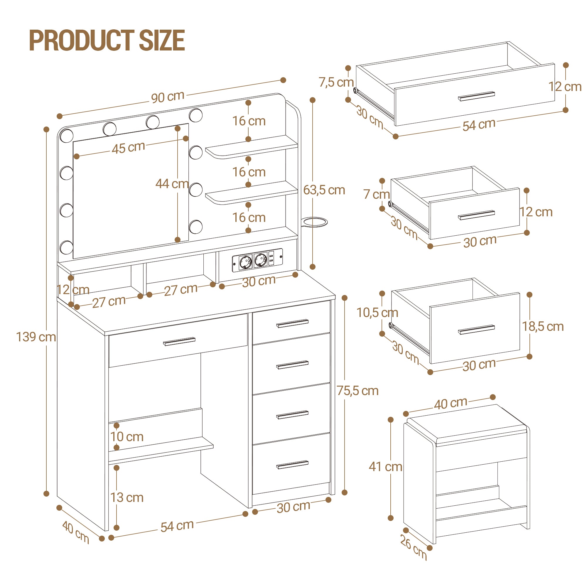 hzuaneri-dt39003x-schminktisch-wei-90-cm-mit-led image 4