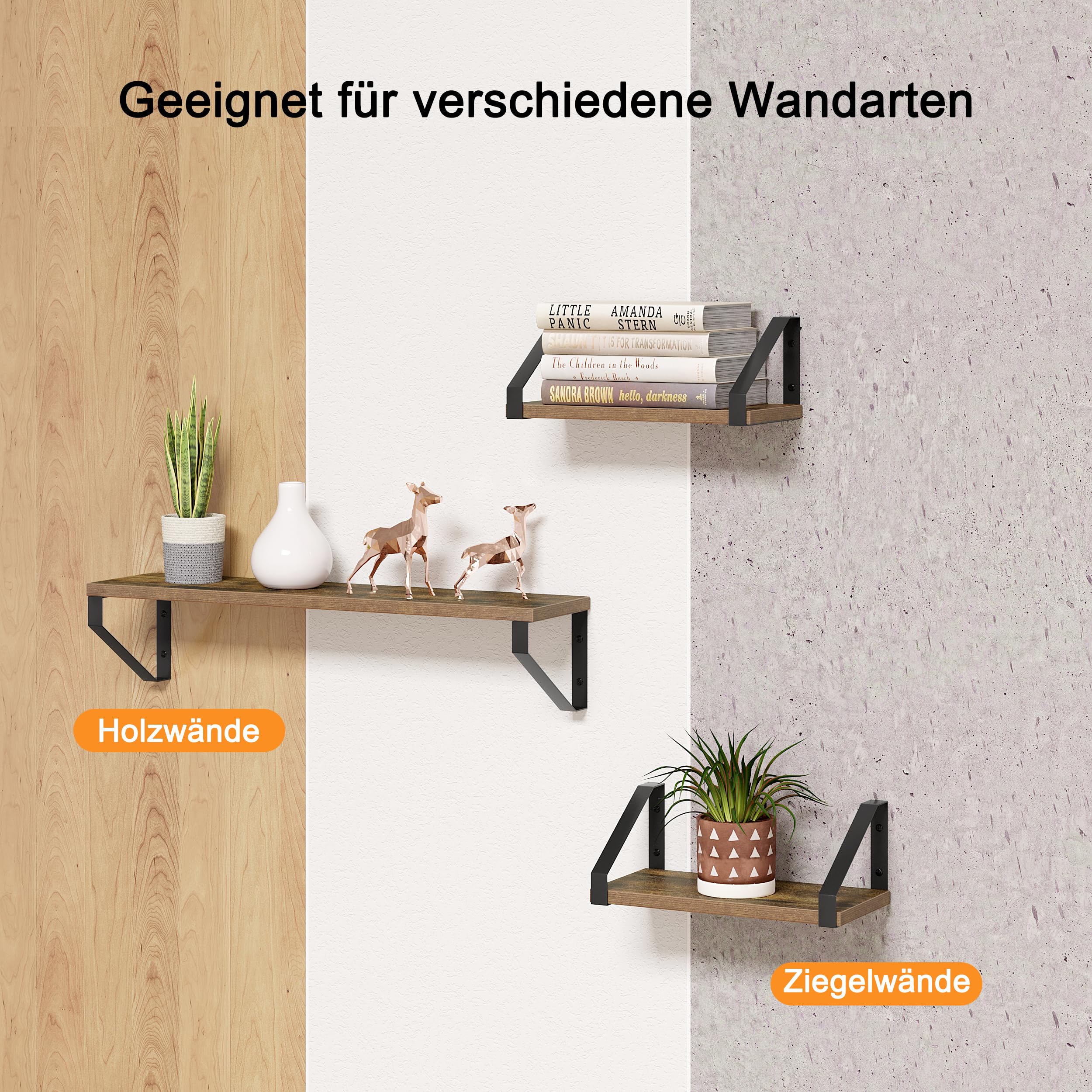 eugad-wandregal-3er-set-vintage-holzoptik-60cm-30cm image 7