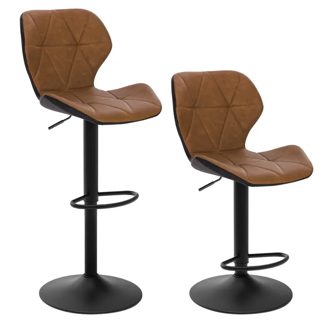 eugad-hocker-st-hle-barhocker-braun-2er-set-0662by-2-leder image 1