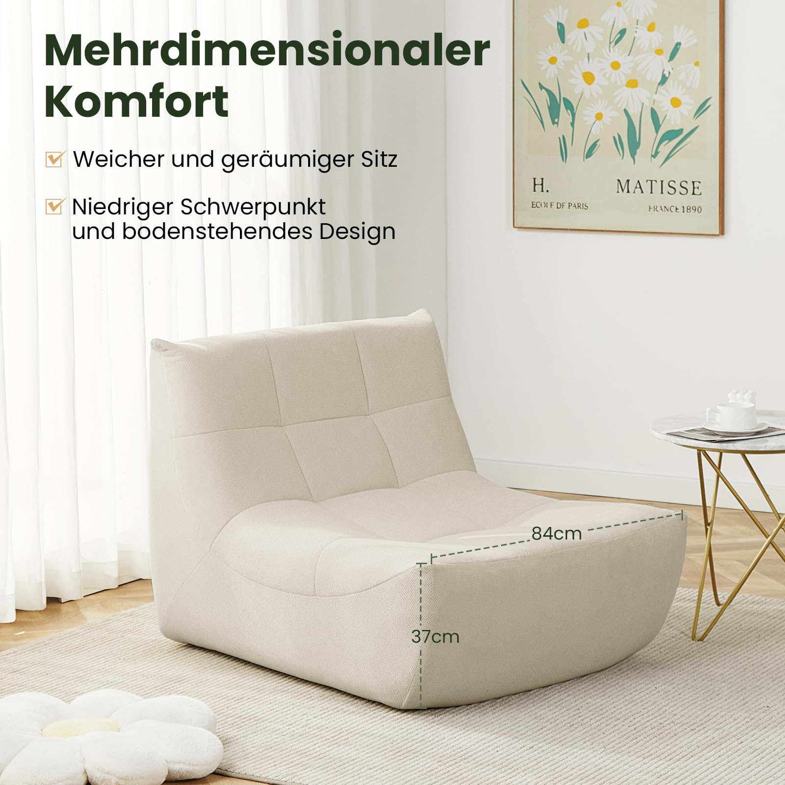 eugad-hocker-st-hle-bodensofa-beige-sitzsack-sofa-schaumstoff image 6