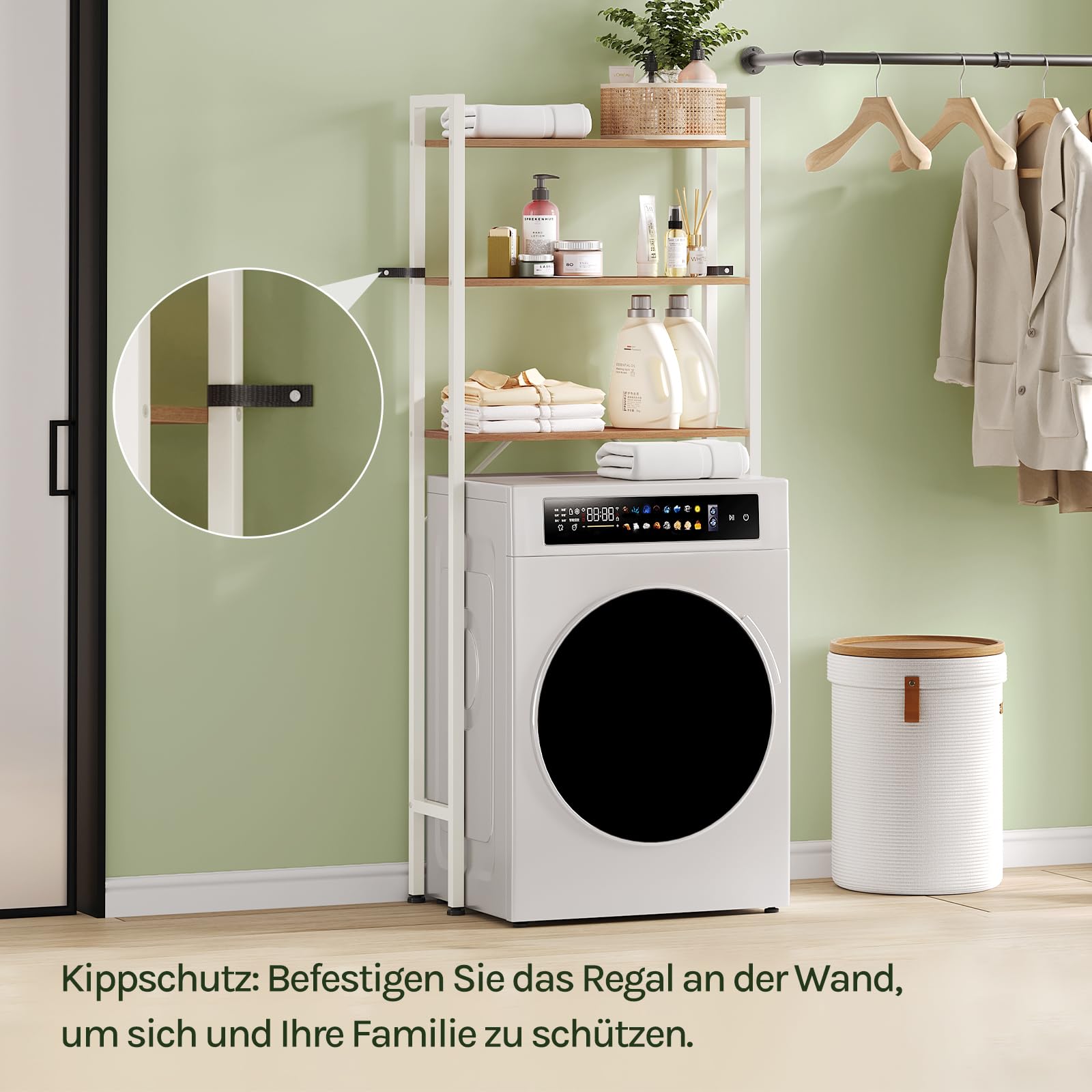 eugad-aufbewahrung-waschmaschinenregal-eiche-wei-3-ablagen image 5