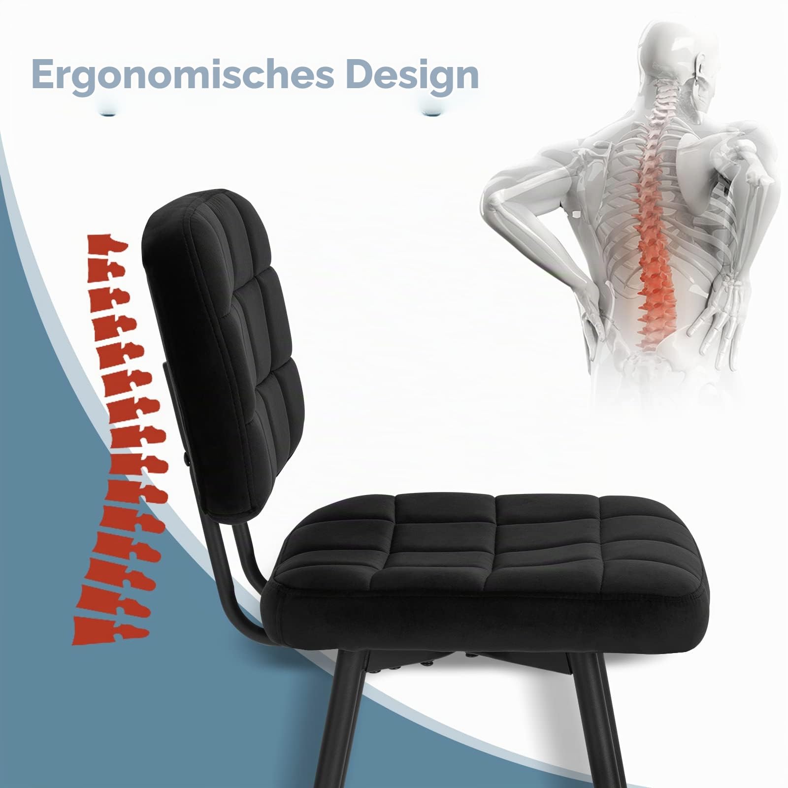 eugad-hocker-barhocker-samt-schwarz-68-5cm-1042by-1 image 5