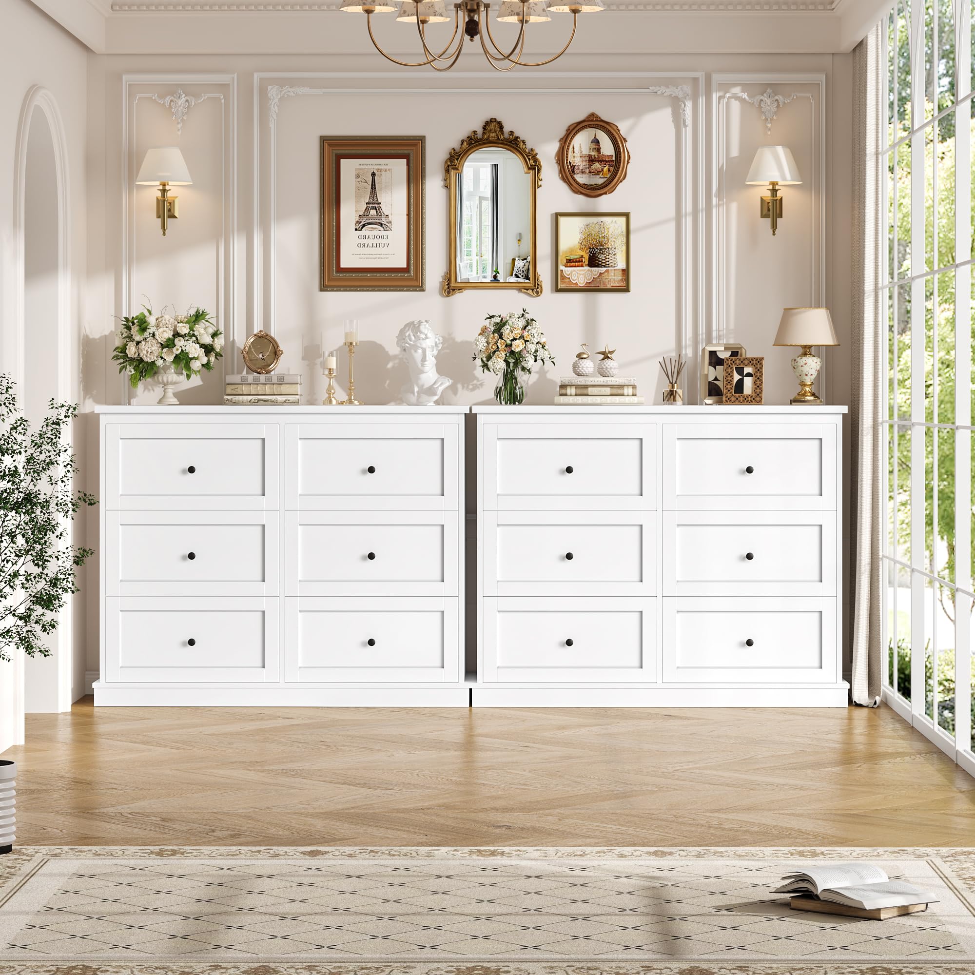 forehill-kommode-wei-6-schubladen-schrank-mdf image 4