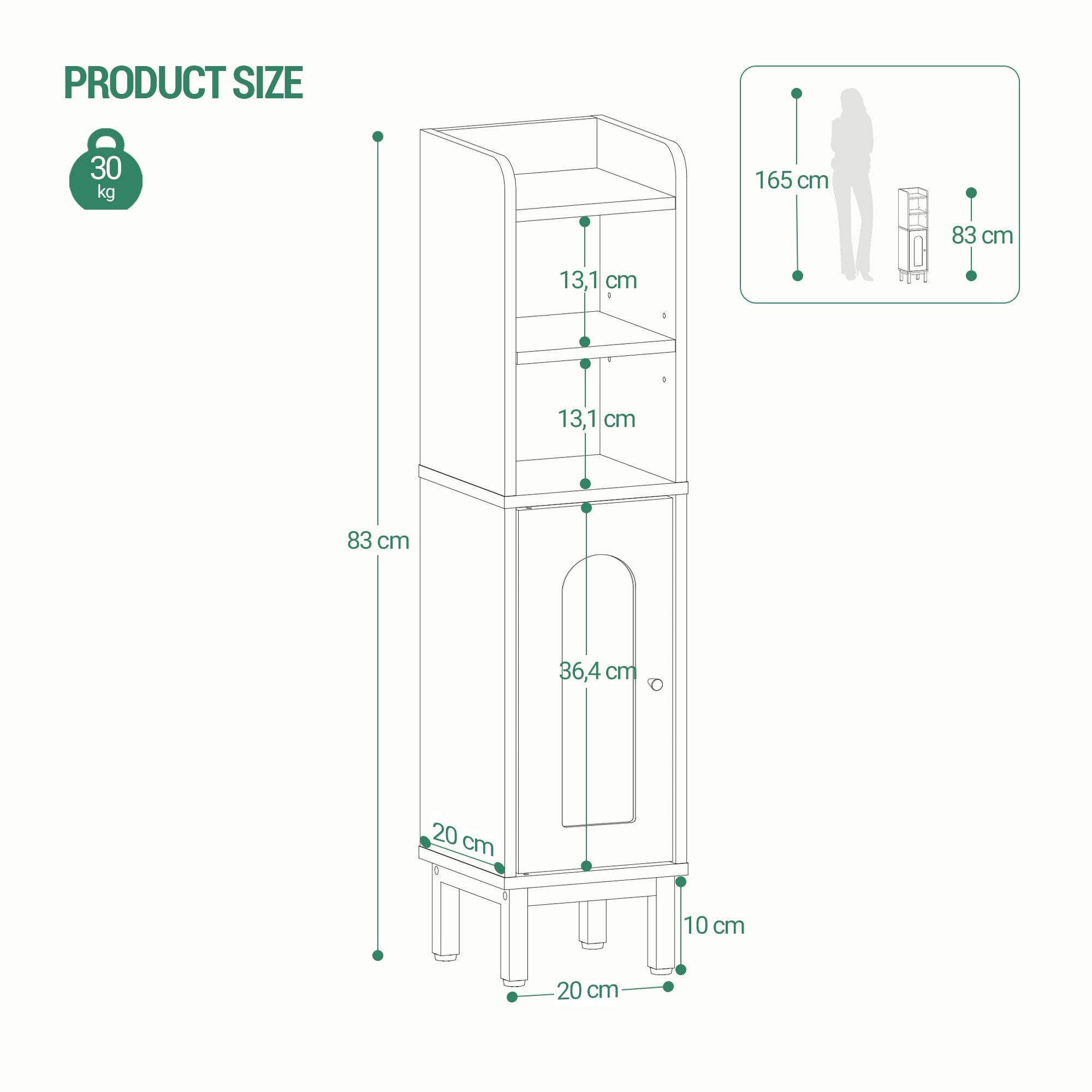 hzuaneri-bathroom-badschrank-20x20x83-cm-wei-gold-schmal image 2