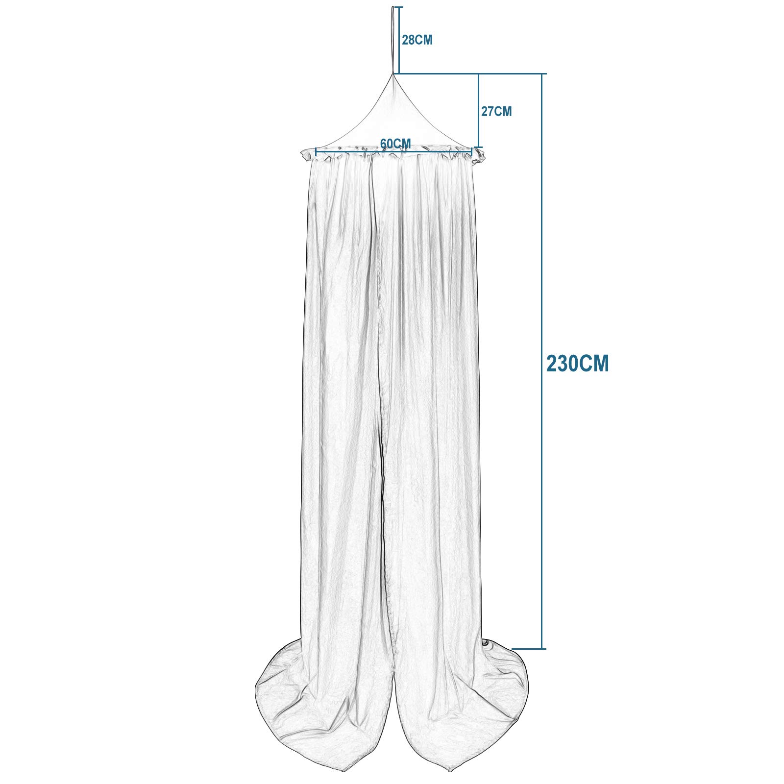 eugad-betthimmel-baby-wei-baldachin-moskitonetz-230cm image 2