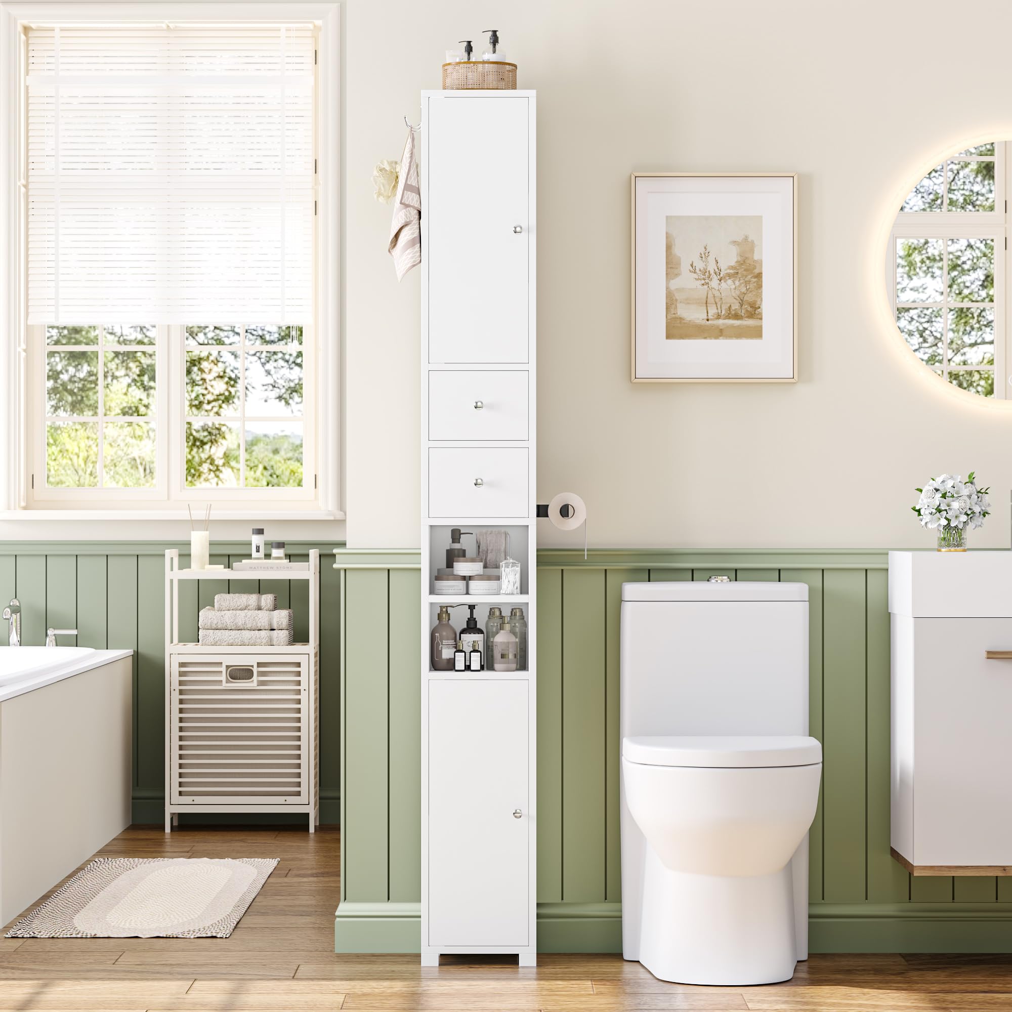 forehill-tall-bathroom-cabinet-badschrank-schmal-20x20x181-5-cm image 4