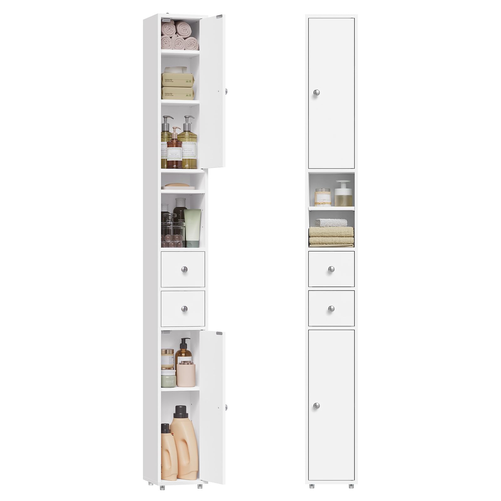 eugad-aufbewahrung-badezimmerschrank-wei-schmal-hoch-20-cm image 1