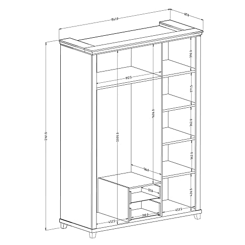 lomadox-schlafen-kleiderschrank-3-t-rig-gr-n-eiche-spiegel image 7