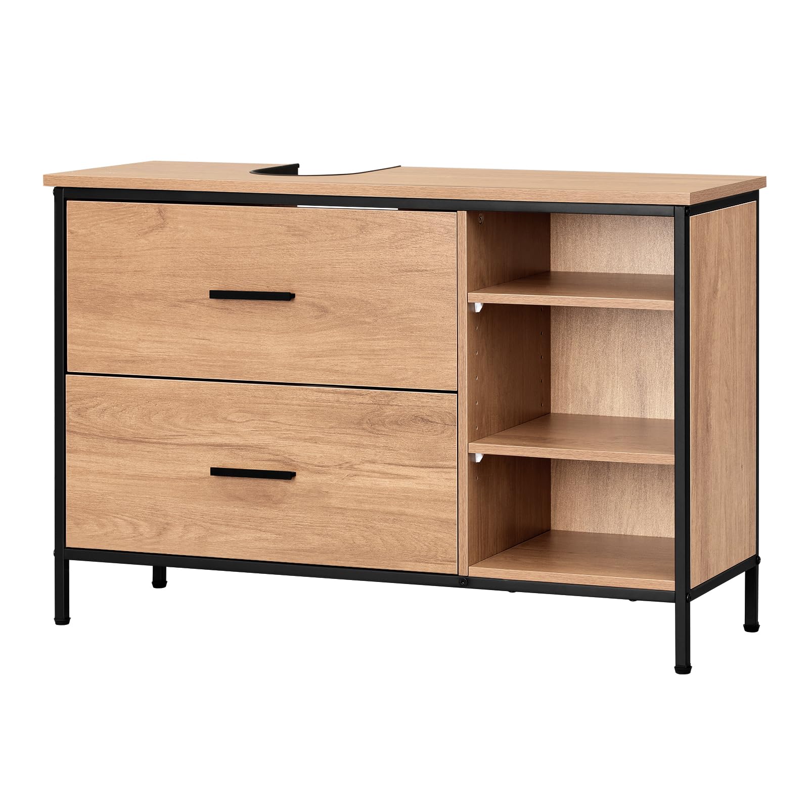 eugad-waschbeckenunterschrank-90x60x30-eiche-schwarz image 7