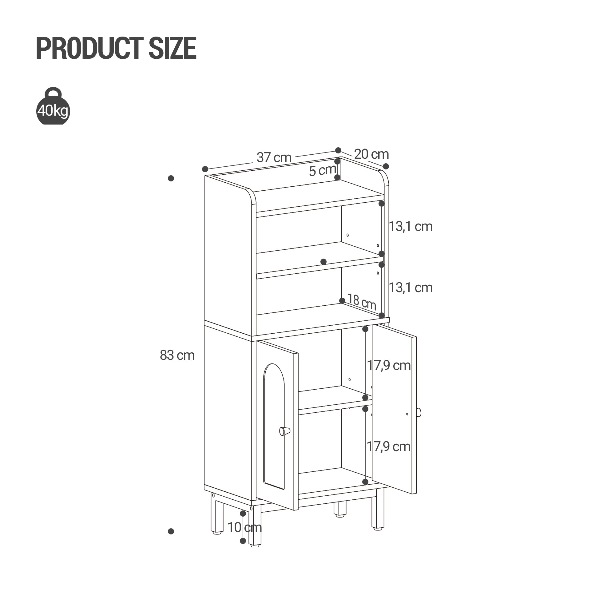 hzuaneri-bathroom-bc48213g-badschrank-wei-2-t-ren-schmal image 3
