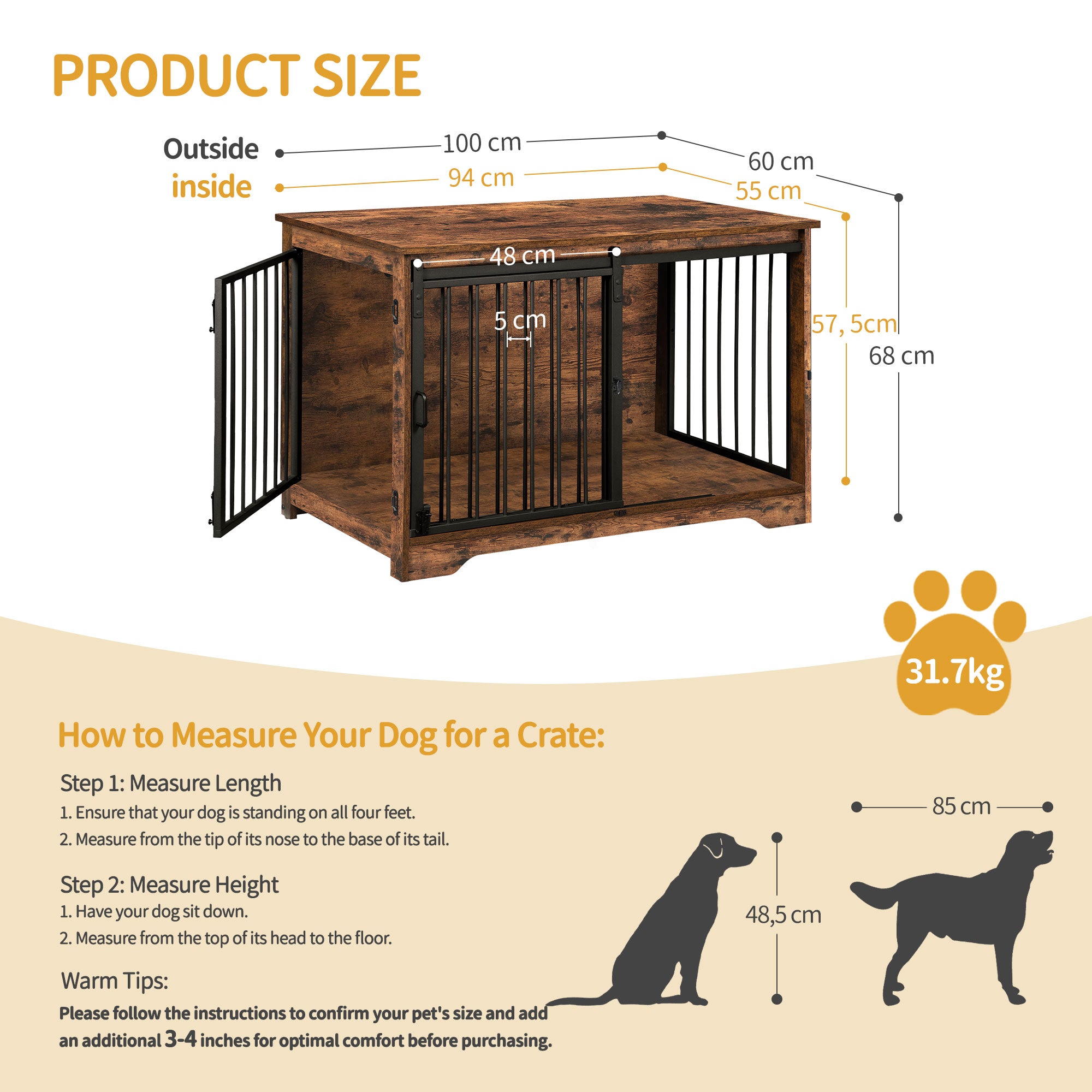 hzuaneri-pet-hundebox-m-bel-100-cm-hundek-fig-rustic-brown image 3