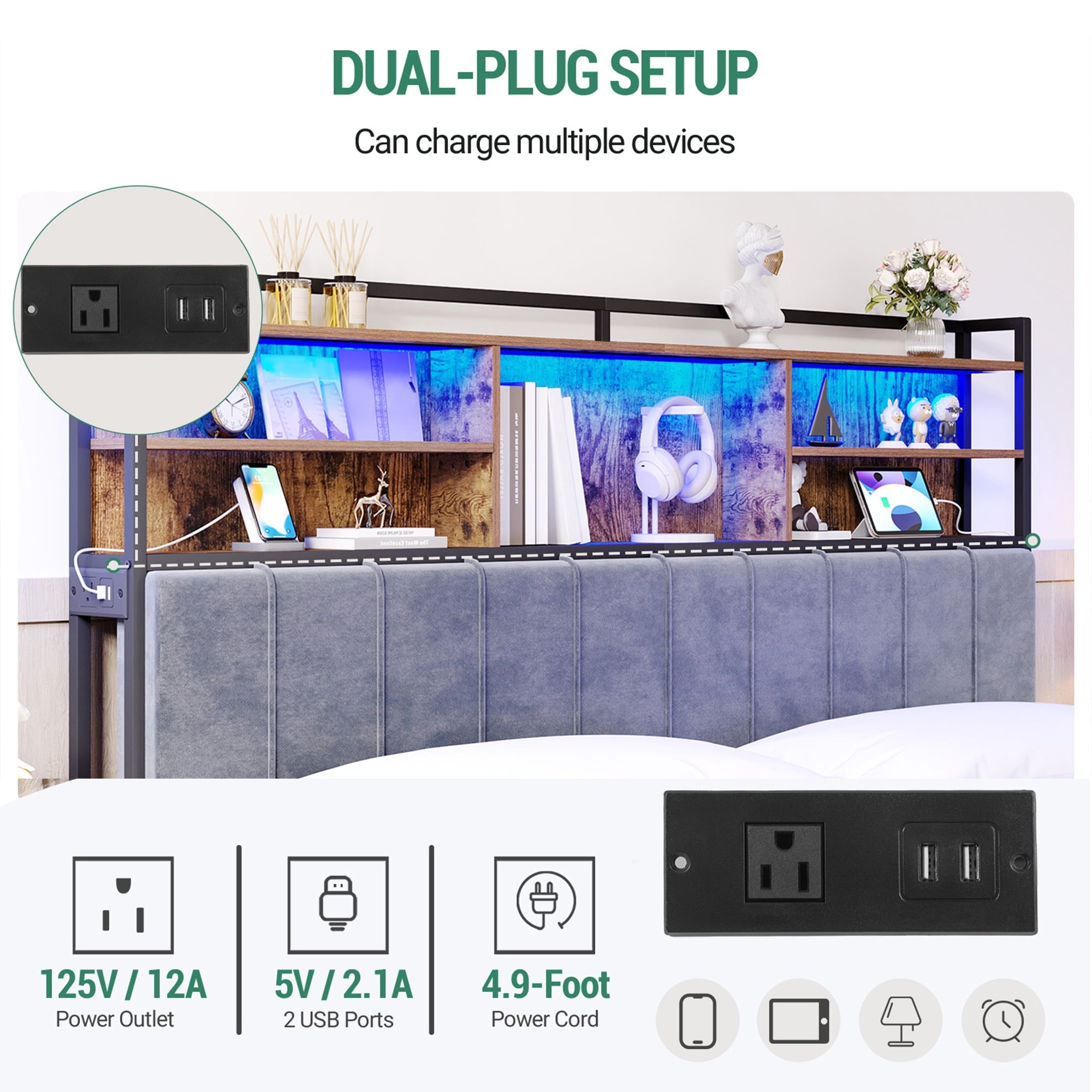 hzuaneri-bedroom-kopfteil-king-samt-braun-schwarz-led-usb image 8