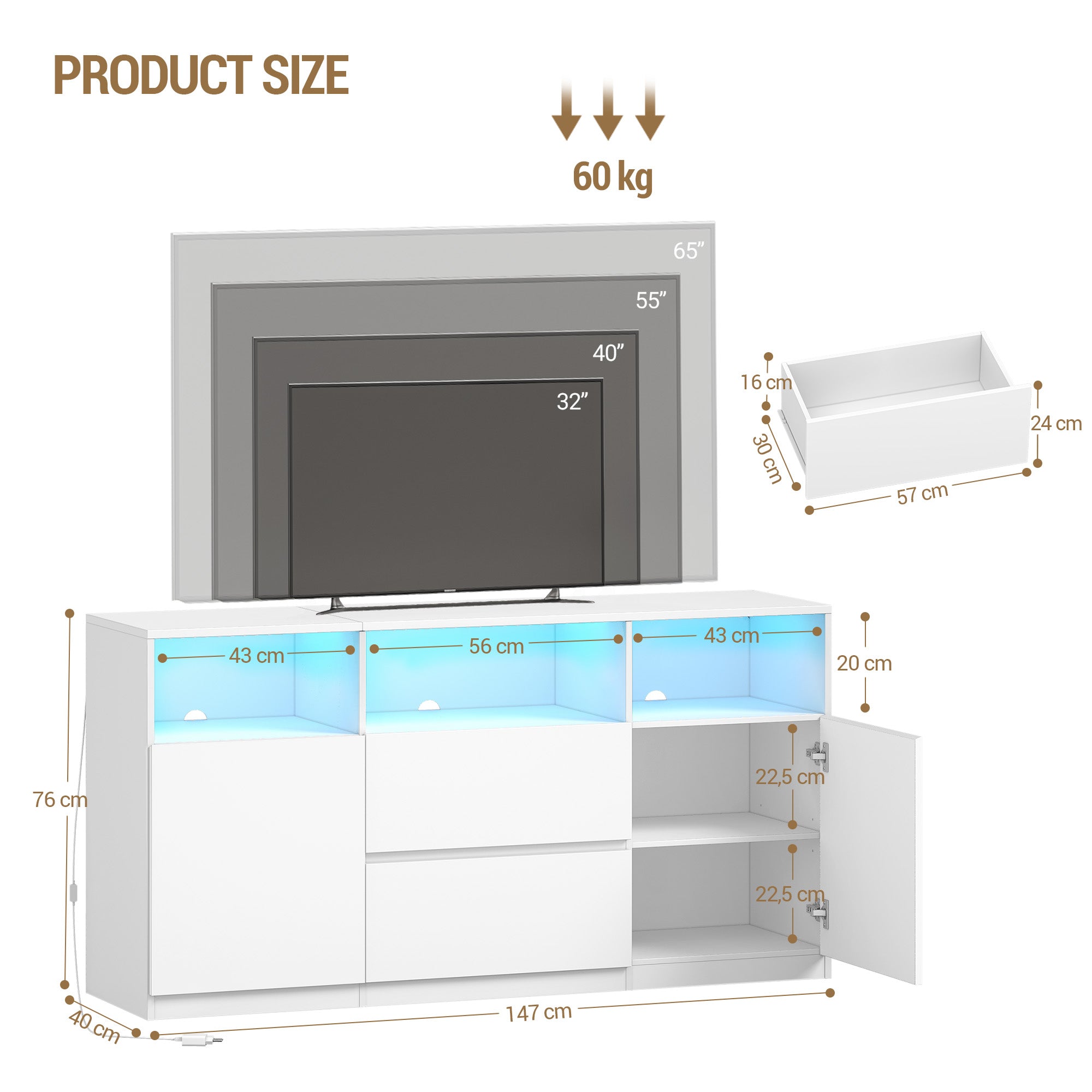 hzuaneri-tv17003x-tv-schrank-wei-led-147-cm-65-zoll image 4