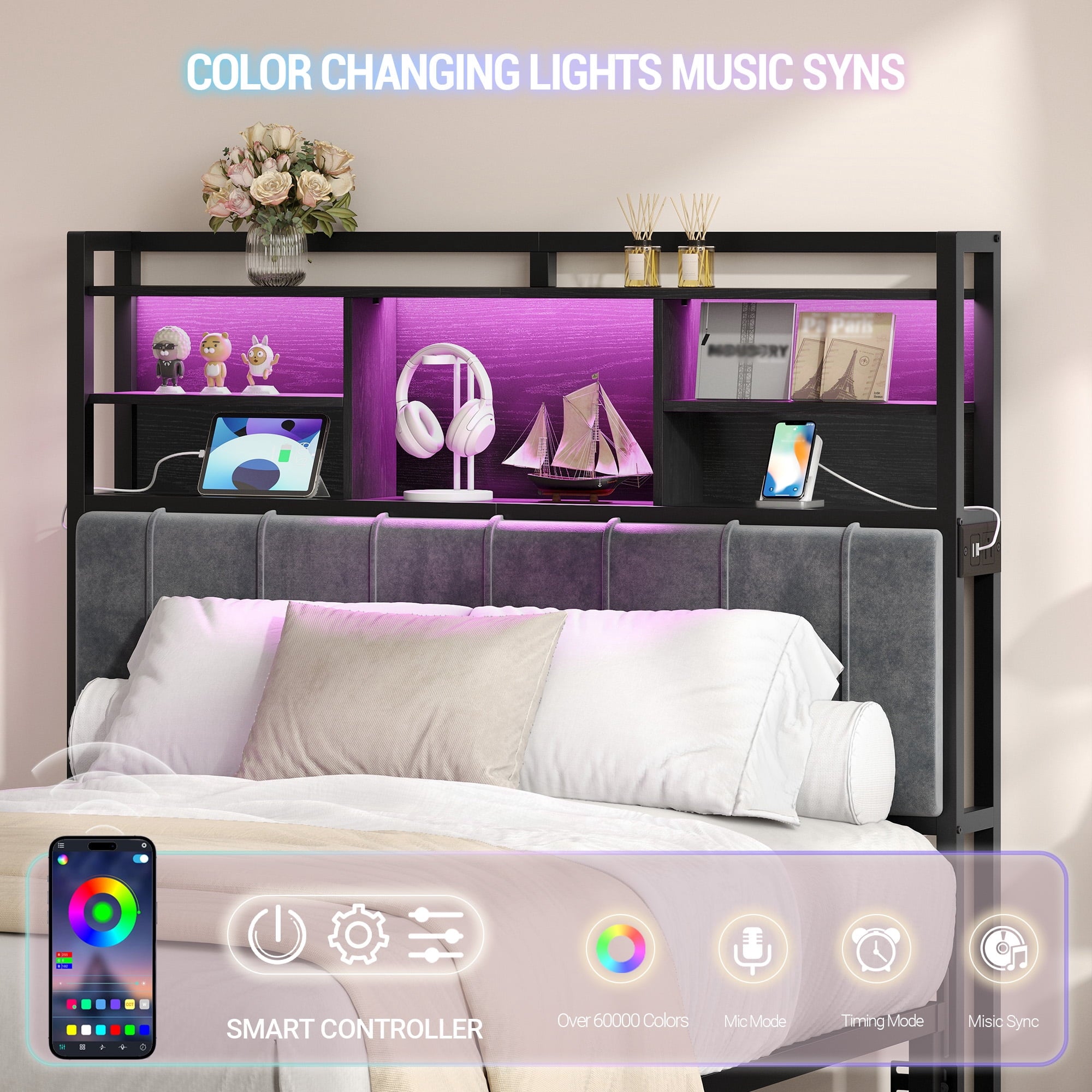 hzuaneri-bedroom-kopfteil-full-size-wei-gold-led-usb-stauraum image 6