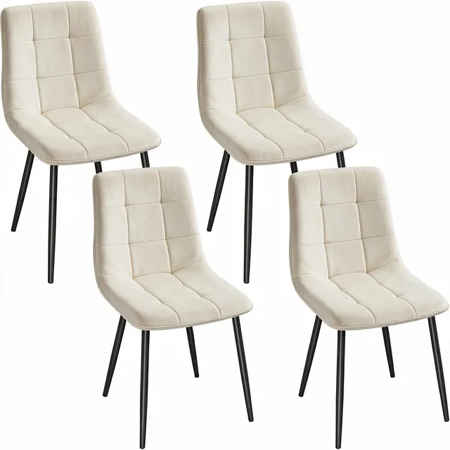 eugad-esszimmerst-hle-4er-set-samt-creme-44x81cm image 1