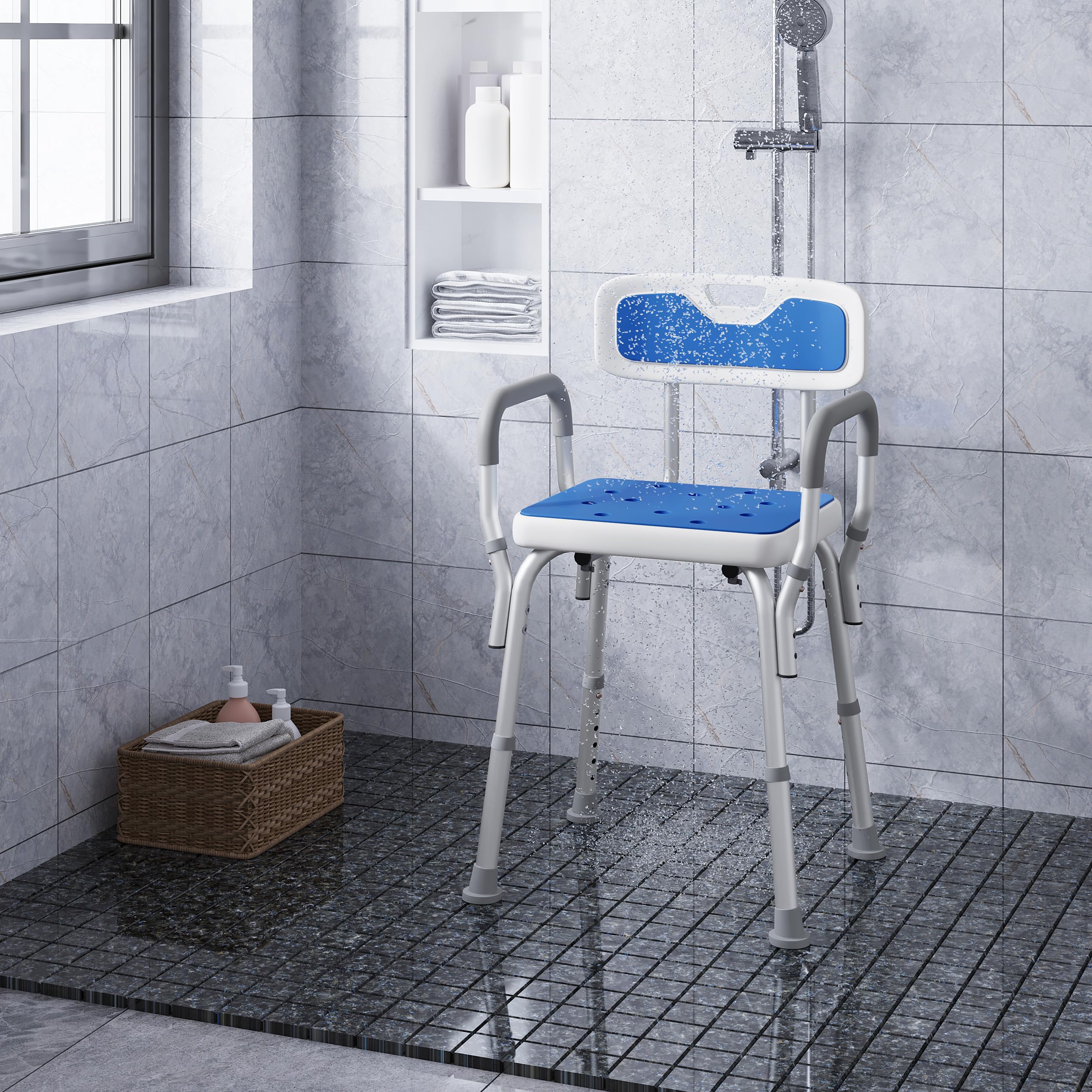 eugad-hocker-duschstuhl-h-henverstellbar-40-54cm-wei-blau image 2
