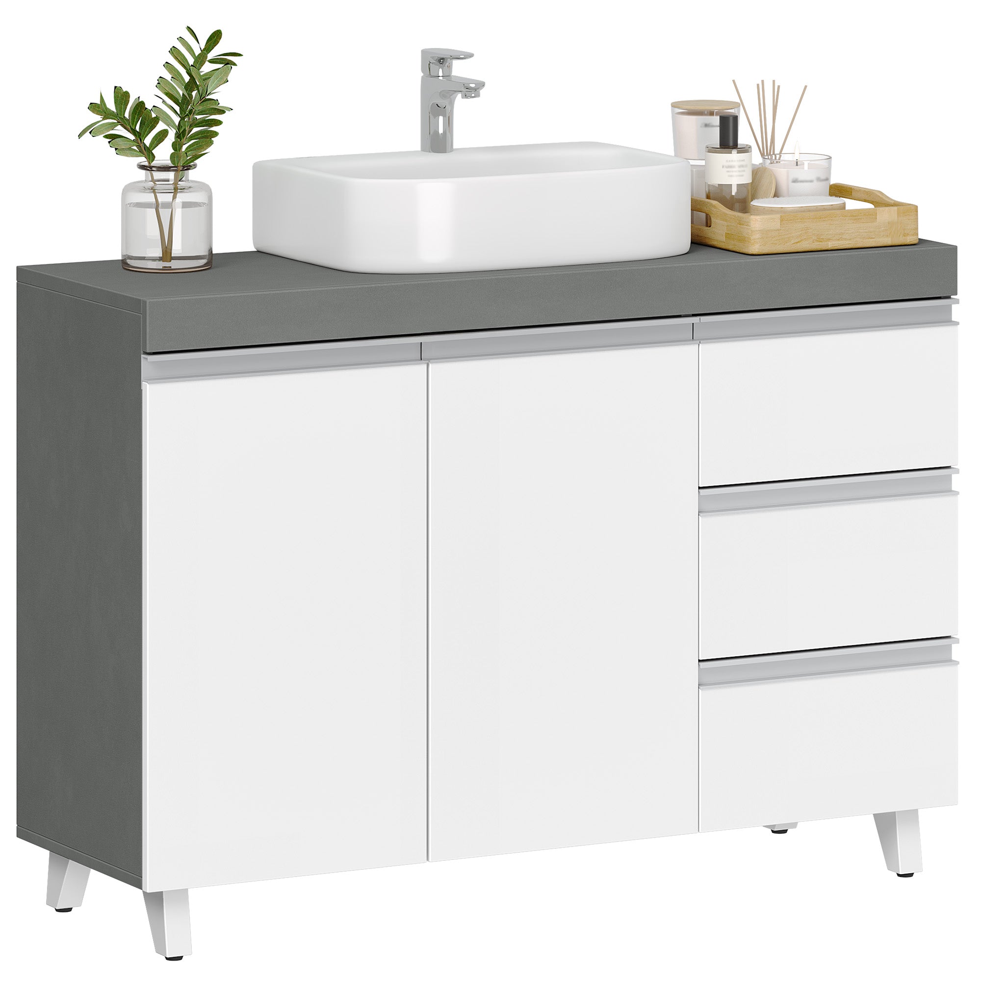 hzuaneri-bathroom-waschbeckenunterschrank-90cm-wei-grau-bc29929x image 2