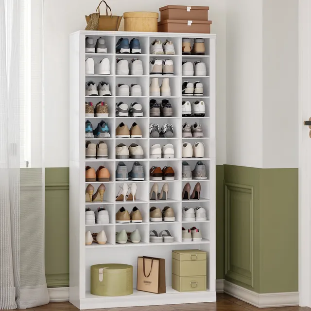 hzuaneri-living-room-schuhschrank-wei-40-f-cher-11-ebenen image 1